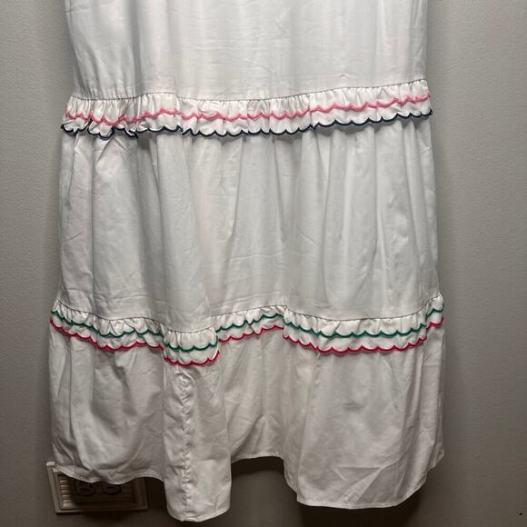 NWT Ann Taylor LOFT Cottage Rainbow Ruffle Strappy Tiered Maxi Dress Size SP - Picture 4 of 10